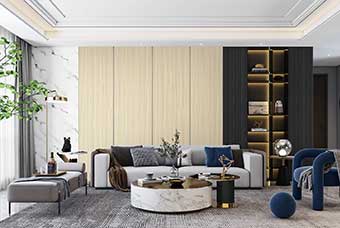 防城港轻奢风格-客厅